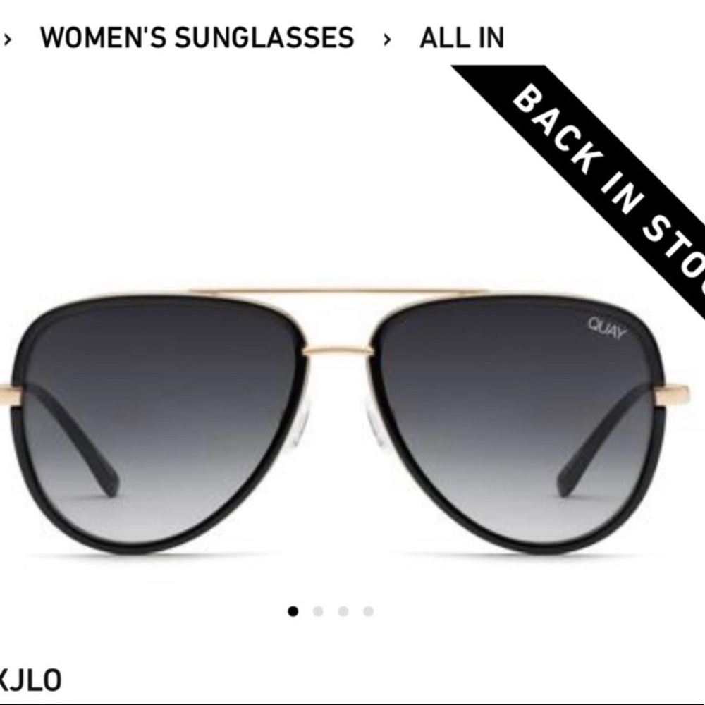 Black and gold glasses